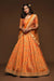Orange Bridal Lehenga Choli with Dupatta - Shop Now