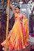 Orange Traditional Looks Big Size Printed Lehenga choli with Fancy Dupatta