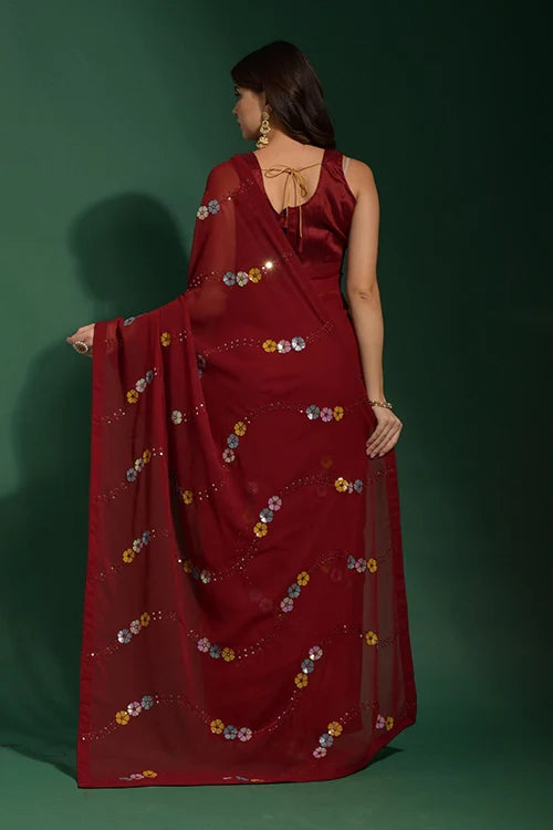 Bollywood Designer Heavy Georgette Saree Online