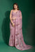 Peach Bollywood Designer Saree with Sequin Work