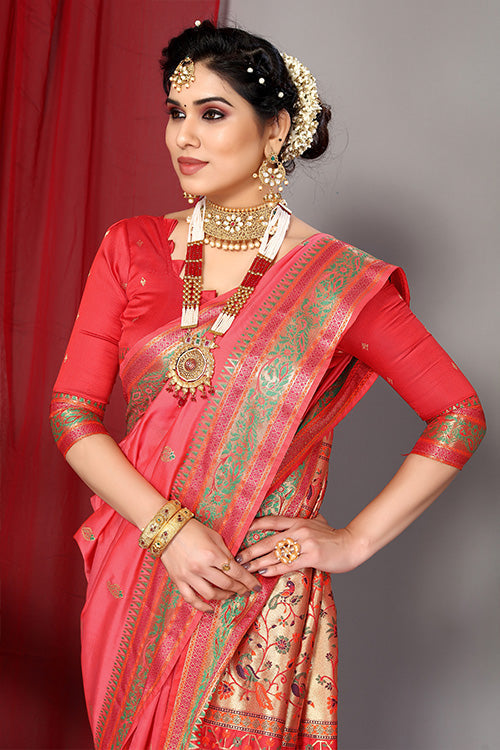 Blue Stylish Weaving and Lovely Paithani Silk Sarees