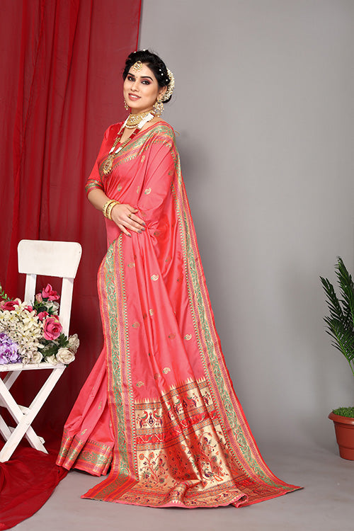 Blue Stylish Weaving and Lovely Paithani Silk Sarees