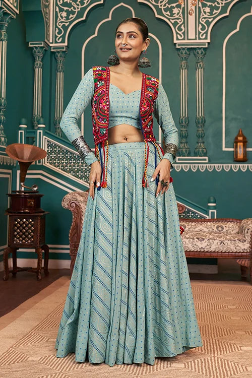Fancy Jacket Style Navratri Special Chaniya Choli Collection