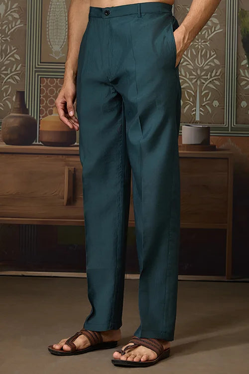 Premium Designer Green Koti Kurta Pair for Men