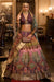 Exquisite Mirror Work Silk Purple Color Lehenga Choli