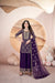 Purple Heavy Designer Embroidered Work Traditional/Festive Special Salwar Suit