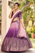 Purple Sequins Embroidery Work Party Wear Lehenga Choli With Dupatta