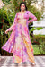 Purple Silk Print Work Three Piece Co-Ord Set