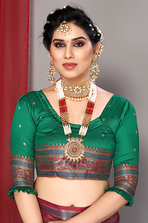 Blue Stylish Weaving and Lovely Paithani Silk Sarees