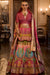 Embellishments Silk Rani Pink Lehenga Choli With Mirror Work