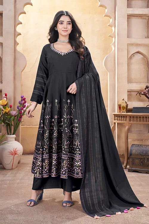 Black Stylish Ready to Wear Royal Look Special Salwar Suit