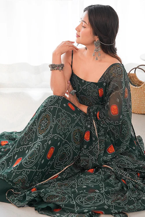 New Designer Chiffon Full Flair Ready to Wear Anarkali Gown with Dupatta Set