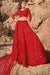 Red Sequins Net Lehenga Choli for Reception Wear