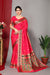 Red Pink Exclusive Weaving Work Paithani Silk Sarees