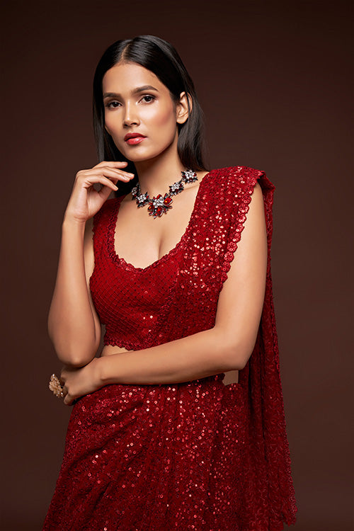 Shop Now New Exclusive Georgette Sequence Saree Collection