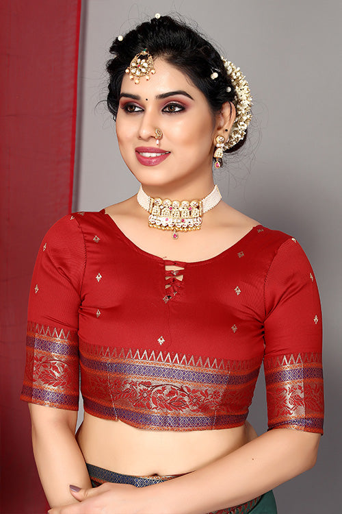 Blue Stylish Weaving and Lovely Paithani Silk Sarees