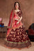 Rich Dark Maroon Colour Bridal Wear Wedding Lehenga Choli