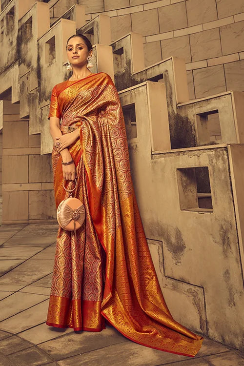 Rich Pallu and Intricate Zari Brocade Handwoven Silk Saree Collection