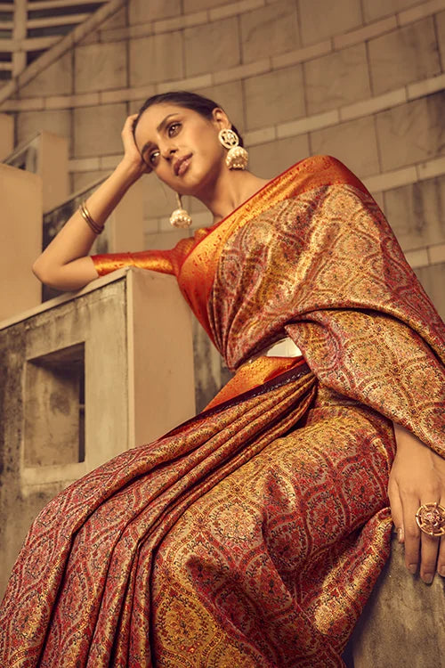 Rich Pallu and Intricate Zari Brocade Handwoven Silk Saree Collection