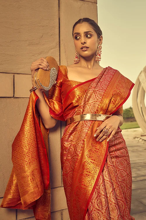 Rich Pallu and Intricate Zari Brocade Handwoven Silk Saree Collection