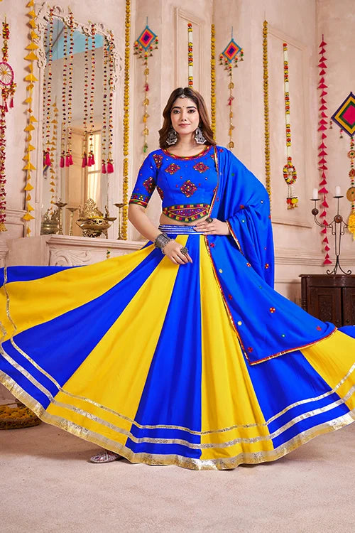 Navratri Function Multi Color Fancy Chaniya Choli