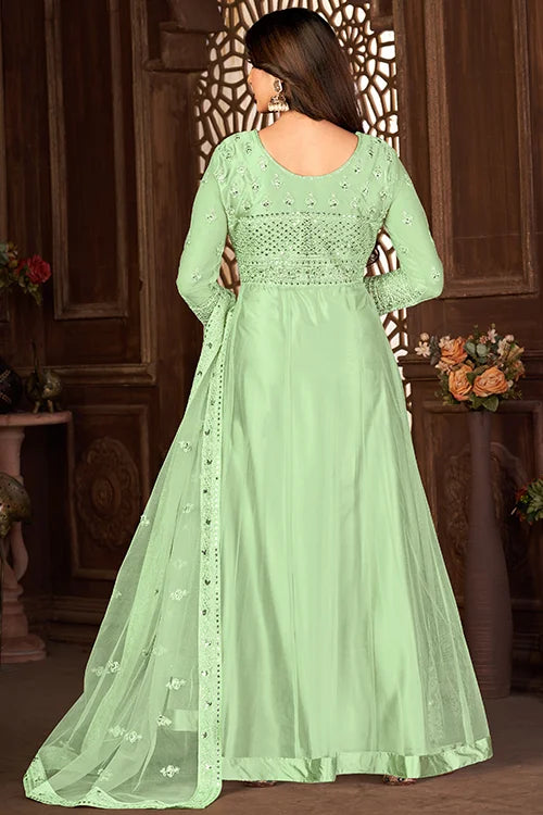 Elegant Net Dori Sequins Ethnic Wear for Women