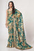 Sequins Embroidery Work Saree Teal Blue Colour