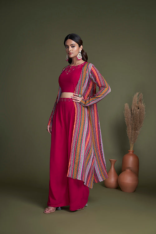 Shubhkala Exclusive Rani Georgette Koti Style Palazzo Collection