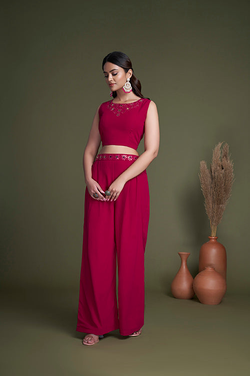 Shubhkala Exclusive Rani Georgette Koti Style Palazzo Collection