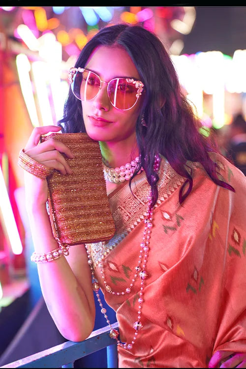 Awesome Designer Banarasi Silk Saree with Blouse