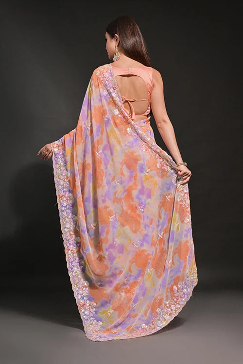 Fenta Color Bollywood Designer Saree Online | Shop Now