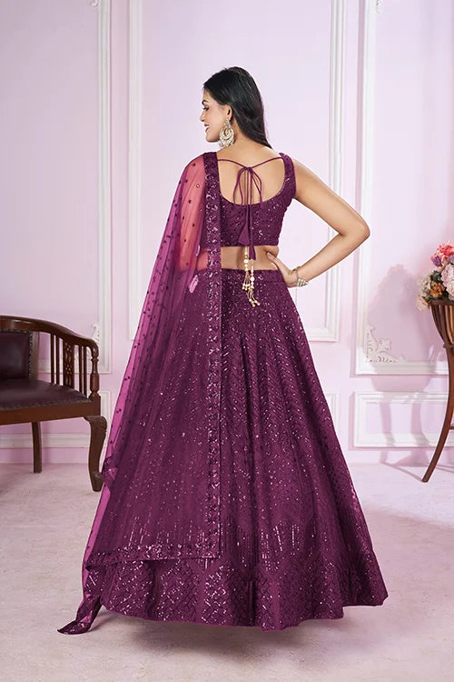Stylish Soft Net Lehenga Choli for Weddings & Festivities