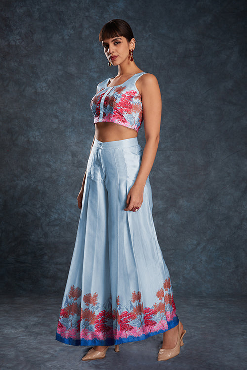 Readymade Printed Designer Sky Blue Co-Ords Collection