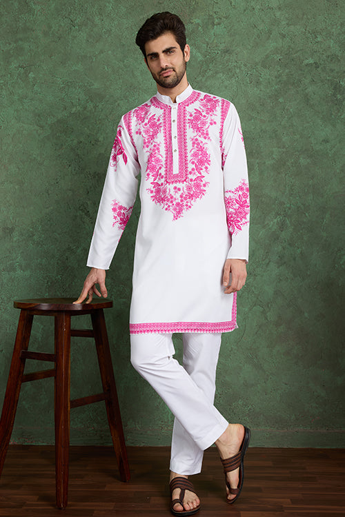 Digital Printed Ready To Wear Kurta And Pajama For Men