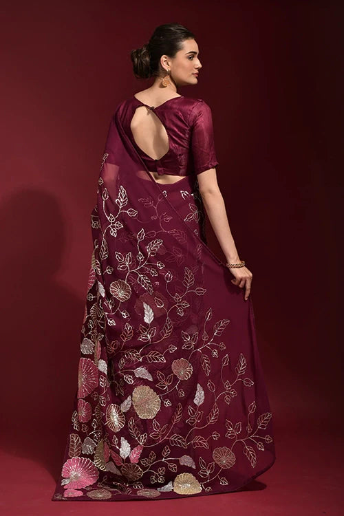 Lightweight Premium Georgette Saree Online