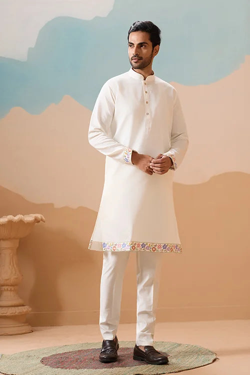 Traditional Mens Wear Kurta Koti Pant Outfit for Weddings