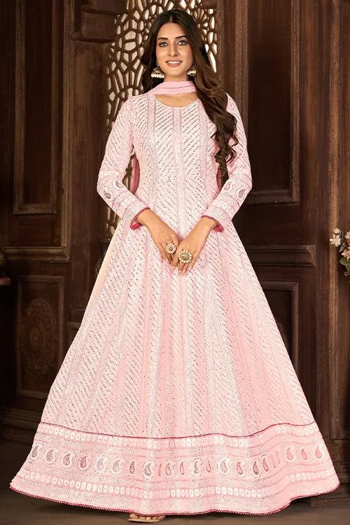 Stylish Fancy Wear Sequins Embroidered Dresses For Women's