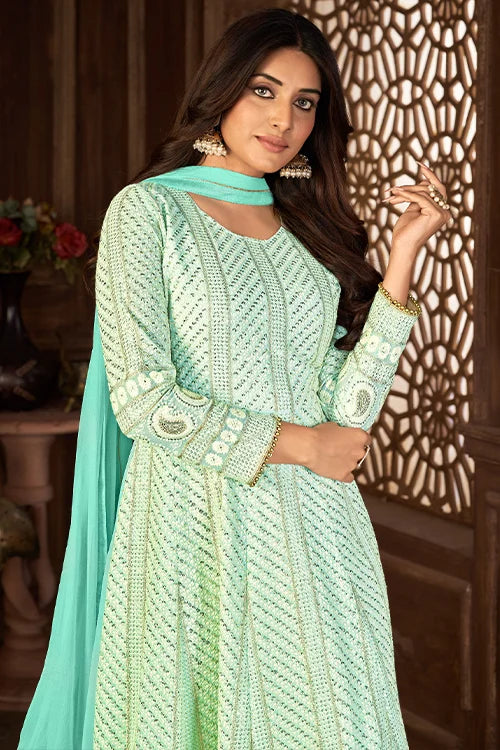 Stylish Fancy Wear Sequins Embroidered Dresses For Women's