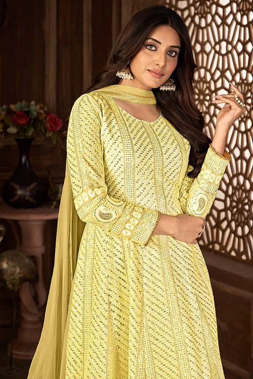 Stylish Fancy Wear Sequins Embroidered Dresses For Women's