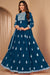 Stylish Party Wear Thread And Sequins Embroidered Work Gown