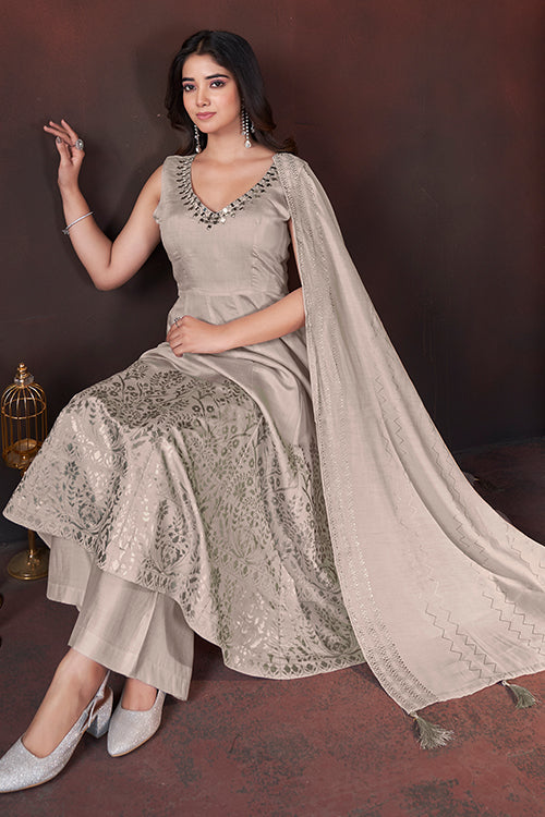 Off White Wedding Special Salwar Suit Collection