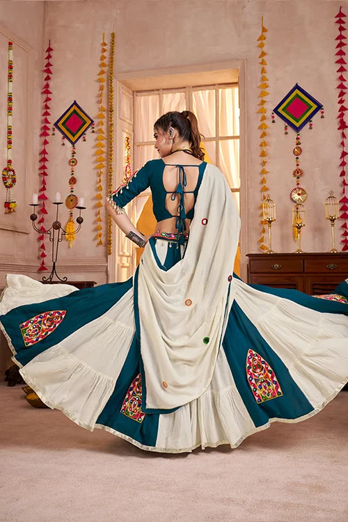 Multi Color Cotton Chaniya Choli for Navratri Dandiya Raas
