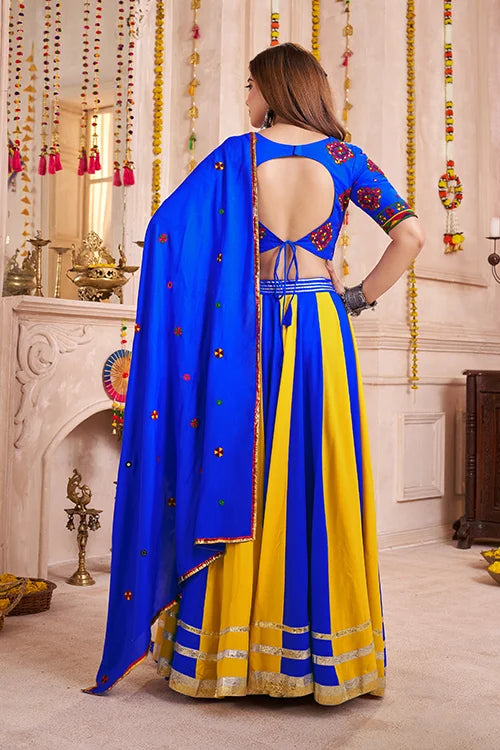 Navratri Function Multi Color Fancy Chaniya Choli