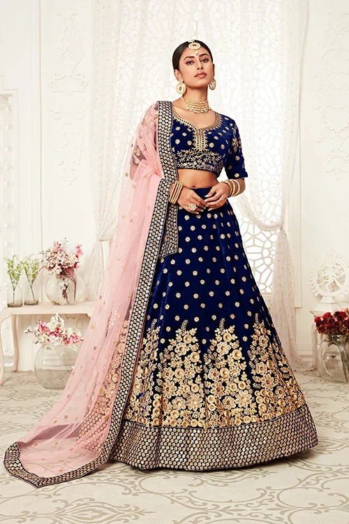 Wedding Collection Embroidery Lehenga Choli With Dupatta