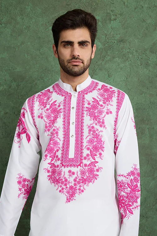 Digital Printed Ready to Wear Kurta and Pajama for Men