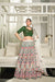 White Silk Thread With Sequince Embroidered Lehenga Choli