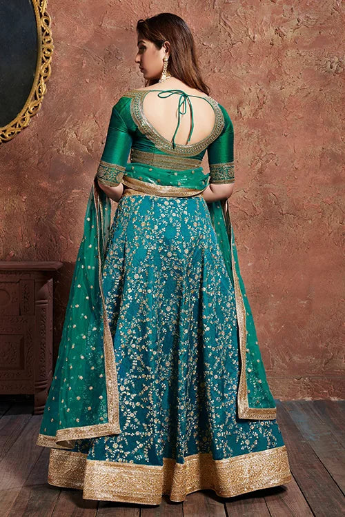 Women's New Collection Lehenga Choli Turquoise