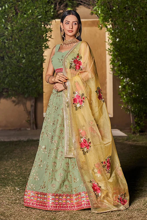 Wonderfull Collection For Women Bridal Wear Lehenga Choli With Dupatta