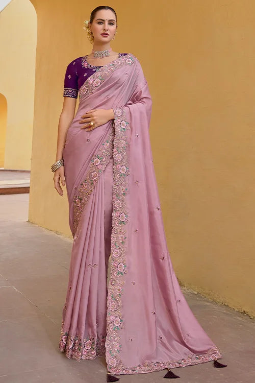 Woven Saree with Designer Blouse | Ethnic Silk Collection