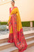 Amazing Yellow Zari Weaving Silk Saree with Blouse